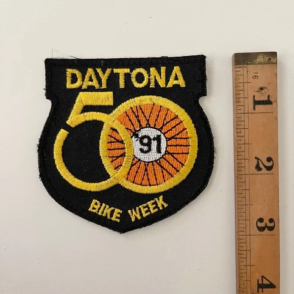 Harley and Daytona Beach Bike Week Embroidered Sew On Patches (21) - Picture 12 of 13